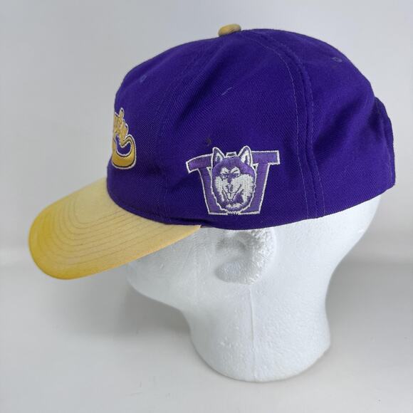 Vintage Washington Huskies Hat Cap Snap Back NCAA Football Starter 90s - Picture 3 of 11